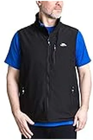 Trespass Chaleco Softshell para hombre, ligero con 3 bolsillos con cremallera, vassus