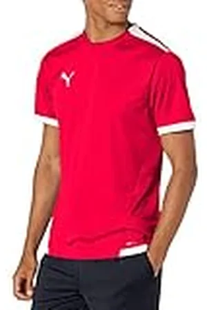 PUMA Teamliga Jersey Camiseta, Red Blanco, L Hombres