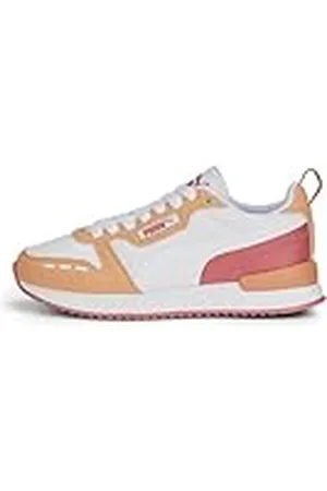 PUMA R78 JR, Zapatillas, White White-Orange Peach, 36 EU