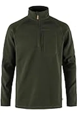 Fjällräven Fjallraven 87154-662 Övik Fleece Half Zip M Sweatshirt Hombre Deep Forest Tamaño XS