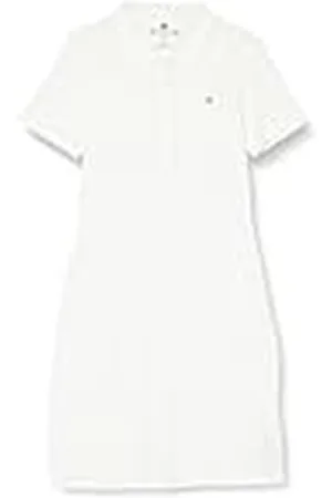 Tommy Hilfiger Vestido Tipo Polo para Mujer 1985 Slim Pique Slim Fit, , L