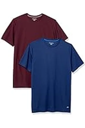 Amazon Camiseta Técnica, Rendimiento Deportivo (Disponible en Tallas Grandes y Largos Especiales) Hombre, Pack de 2, , S