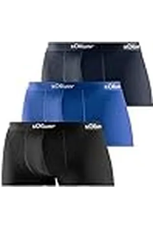 QS by s.Oliver RED LABEL Bodywear LM Hipster Basic 3X Bóxer, Azul Surtido, M (Pack de 3) para Hombre