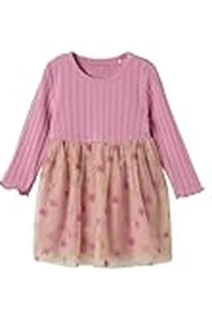 NAME IT Nbfrinnas LS Dress Vestido, Rosa, 74 cm para Bebés