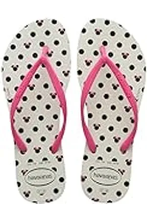Havaianas Slim Disney (Mini Me), Sandalias Niñas, White/Pink Flux, 27/28 EU