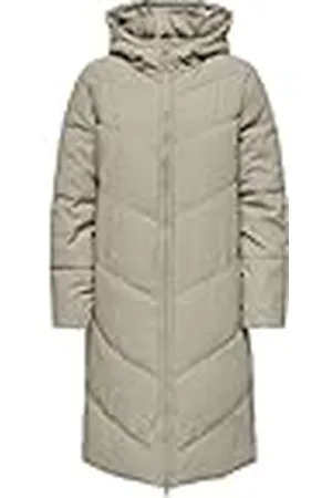 JDY Ulrikka Water Rep Puffa Otw Noos Chaqueta, Beige, XXL para Mujer