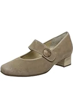 Hassia Evelyn, Weite J, Merceditas Mujer, Beige (Beige (Cotton 1800), 38.5