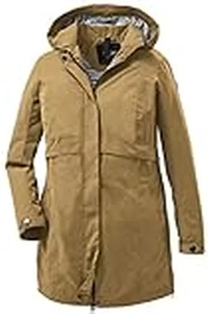 Stoy STS 8 WMN PRK 38105-000 - Parka con capucha desmontable para mujer, talla 46, color beige claro