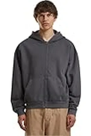 Build Your Brand By295-vintage Heavy Zip Hoodie Sudadera con Capucha, , M para Hombre