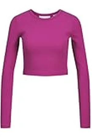 JJXX Jxfeline Str LS Rib tee Jrs Noos Camiseta de Manga Larga, , S para Mujer