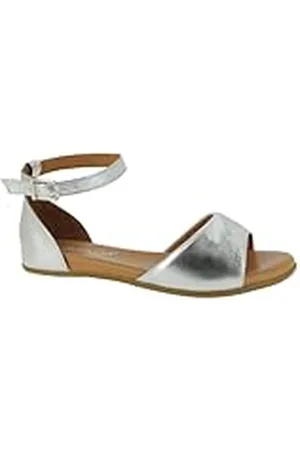 Andrea Conti Sandalia Mujer, plata, 40 EU