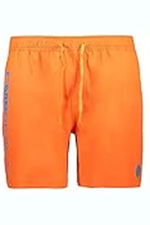 CMP Bañador de longitud media para hombre., Naranja fluorescente, 52