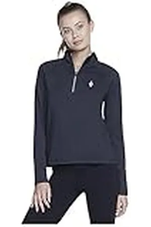 Skechers Skech-Knits Ultra Go 1/4 Zip Camiseta, , M para Mujer