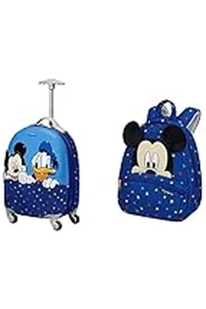 Samsonite Disney Ultimate 2.0 Equipaje Infantil, 46.5 cm, 20.5 L, Multicolor Mickey and Donald Stars y Mochila Infantil S, 28.5 cm, 7 L, Multicolor Mickey Stars