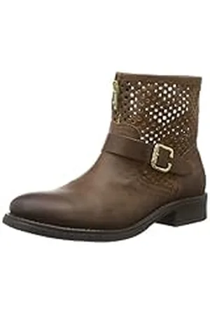 Pieces® IZA Leather Cutout Boot, Zapatos de Cordones Brogue Mujer, marrón-Braun (Mocca), 42