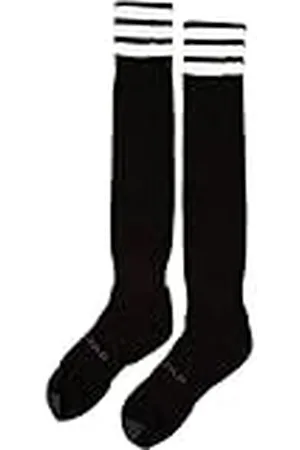 Mitre Pro Star Mercury Medias de fútbol Juveniles con 3 Tiras, equipación de fútbol, Medias largas Ligeras, Medias Deportivas Transpirables, Talla 30-34, Negro/Blanco