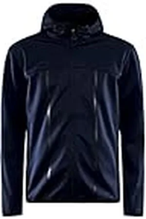 Craft Adv Explore - Chaqueta softshell impermeable para hombre, 2 bolsillos laterales, 1 bolsillo interior, chaqueta de entretiempo para hombre