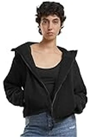 Urban classics Tb7072-ladies Short Hooded Sherpa Jacket Chaquetas Ligeras, , M Mujeres