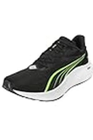 PUMA Electrify Nitro 4, Zapatillas para Correr de Carretera Hombre, Black-Yellow Alert-Feather Gray, 47 EU