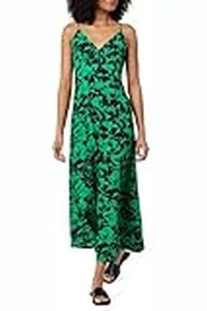 THE DROP Isa V-Neck Maxi Dress Vestido Largo, , XL