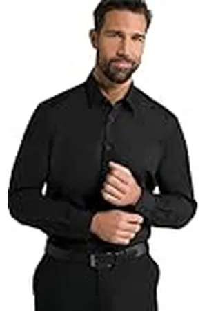 JP 1880 Camisa, ejecutiva, no precisa plancharse, Cuello Kent, Manga Larga, Ajuste cómodo, hasta la Talla 8XL 4XT 804890100-4XT