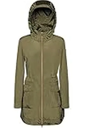 Geox W Dandra Chaqueta, Oliva Militar, 38 para Mujer