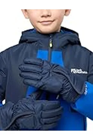 Jack Wolfskin Guante Unisex para niños Easy Entry Glove K, Night Blue, 140