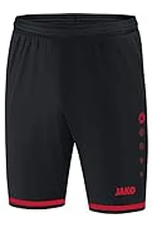 Jako Pantalones Deportivos Striker 2.0 para niños, Color Negro y Rojo