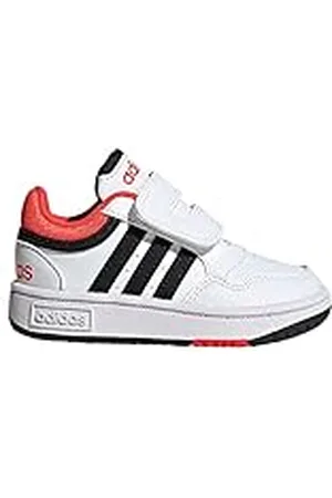 adidas Hoops Shoes, Zapatilla de deporte Unisex niños, Cloud White Core Black Bright Red, 26 1/2 EU
