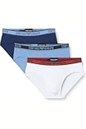 Emporio Armani Core Logoband 3-Pack Brief Bragas, , XL de los Hombres