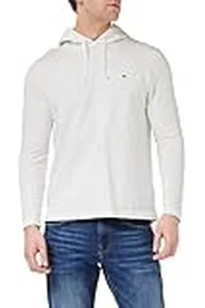 Tommy Hilfiger Hombre Camiseta Manga Larga con Capucha, , S