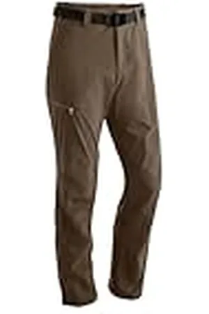 Maier Sports Nil, Pantalones de Senderismo para Hombre, Resistentes al Agua, para Trekking y Senderismo, sin PFC, mSTRETCH Pro 4 y Dryprotec, función Enrollable, marrón Oscuro, 48