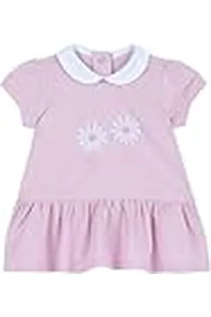 chicco Vestido Bebé Rosa con Mangas Cortas, en Algodón Suave, Designed in Italy, Ropa Bebé Niña 0-24 Meses, Idea Regalo Nacimiento