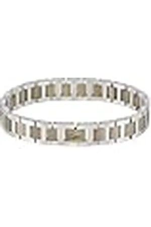 Lacoste Pulsera de Eslabones para Hombre Colección METROPOLE en Acero Inoxidable y Acero Khaki - 2040419