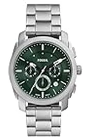 Fossil Reloj Analógico para Hombre de Cuarzo con Correa en Acero Inoxidable FS6079, 45MM