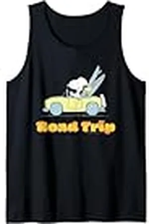 Peanuts Snoopy Woodstock Road Trip Verano Aventura Retro Camiseta sin Mangas