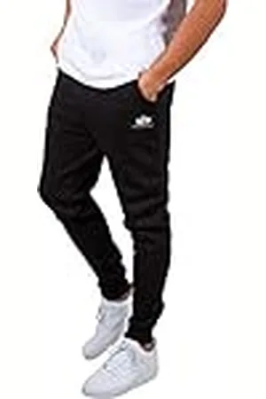 Alpha Industries Basic SL Pantalones, Negro (Black-03), M para Hombre