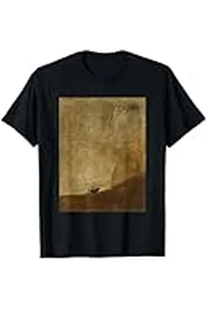 Vintage Images El perro de Francisco de Goya Camiseta Animal Unisex Niños T-Shirt Manga Larga Pequeño Negro