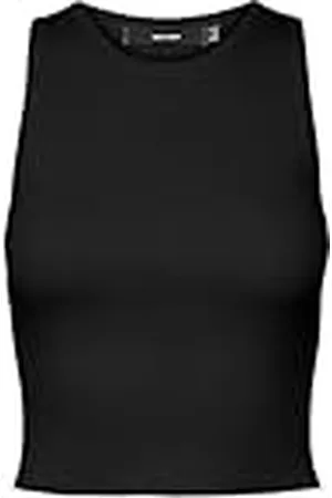 VERO MODA Vmginny SL O-Neck Crop Top Noos, , M para Mujer