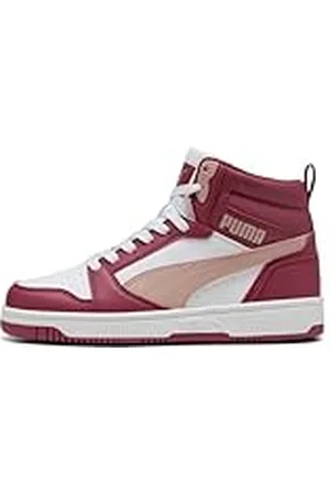 PUMA Rebound V6 Mid JR, Zapatillas, Port-Rose Quartz White, 37.5 EU