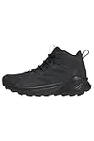adidas Terrex Trailmaker 2 Mid Leather Hiking Shoes, Zapatos de Senderismo Hombre, Core Black/Core Black/Grey Four, 45 1/3 EU