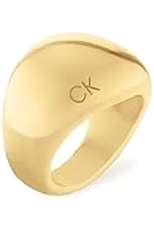 Calvin Klein Anillo para Mujer Colección PLAYFUL ORGANIC SHAPES en Oro Amarillo - 35000441C