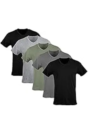 Gildan Estilo G1103 Camiseta para Hombre con Cuello de Pico, Paquete de Varias Unidades, XX-Large