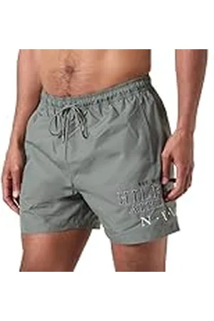 Tommy Hilfiger Bañador Hombre Medium Drawstring Pernera Media, Multicolor (Stonewash Green), M