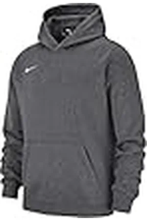 Nike Y Hoodie Po FLC TM Club19 Sudadera, Niños, Charcoal Heathr/Anthracite/White/White, S