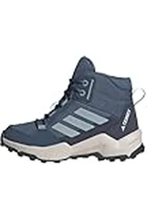 adidas Terrex AX4R Mid Hiking Shoes, Zapatos de Senderismo Unisex niños, Wonder Steel/Magic Grey/Shadow Navy, 35 EU