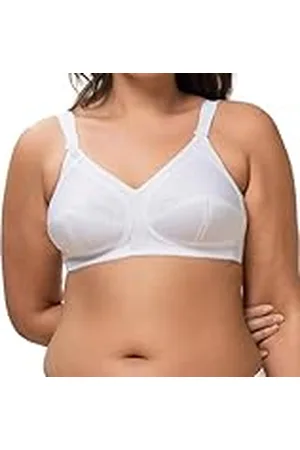Triumph Mujer Doreen + Cotton 01 N, Non-Wired Bra, White, 95B