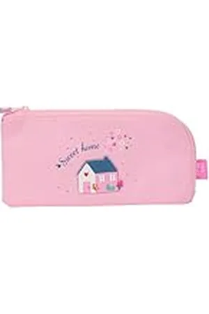 Glowlab Kids Sweet Home - Portatodo Plano, Tejido Reciclable, Estuche Infantil, Estuche Niño, Ideal para Niños en Edad Escolar, Cómodo y Versátil, Calidad y Resistencia, 23x1x11, Color