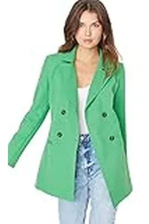 Trendyol Damen Regular Zweireihig Plain Webstoff Blazer Abrigo, , 34 De Las Mujeres