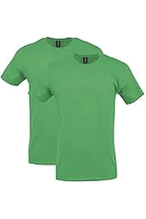 Gildan Softstyle Cotton T-Shirt, Style G64000, Multipack Camiseta, Verde irlandés (Paquete de 2), S (Pack de 2) para Hombre